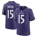 Baltimore Ravens Mike Green Purple Team Game Jersey