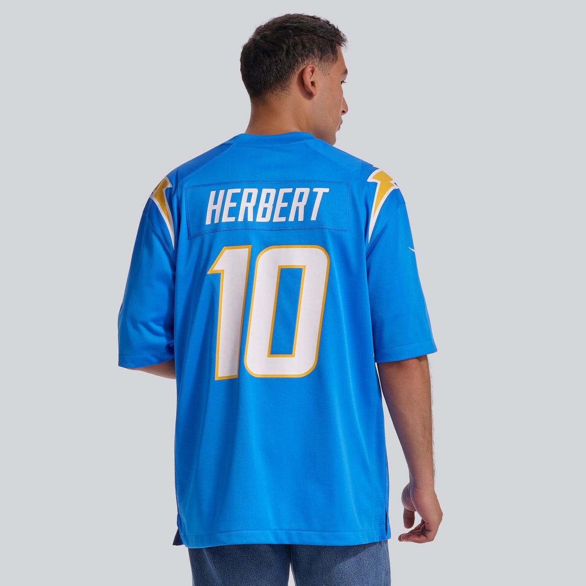 Los Angeles Chargers Justin Herbert Powder Blue Player Game Jersey