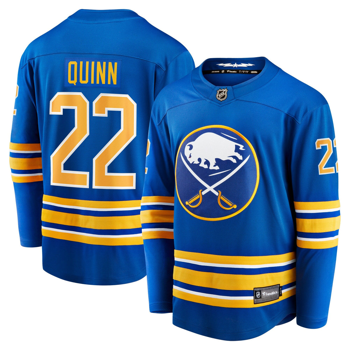 Buffalo Sabres Jack Quinn Royal Home Breakaway Jersey