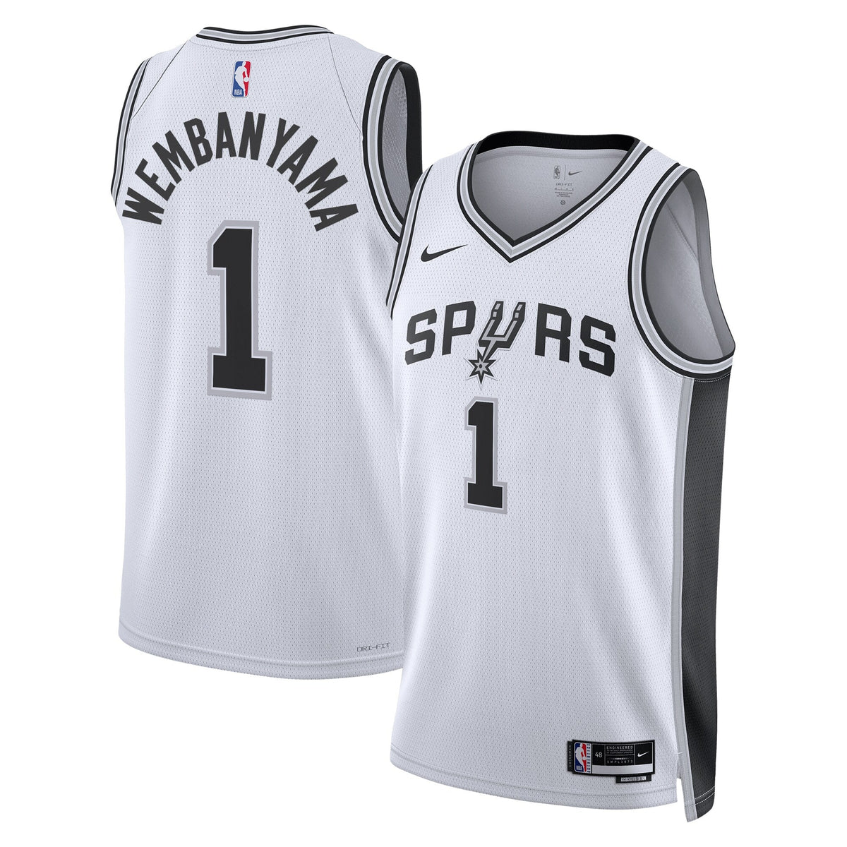 San Antonio Spurs Association Edition Swingman Jersey - White - Victor Wembanyama