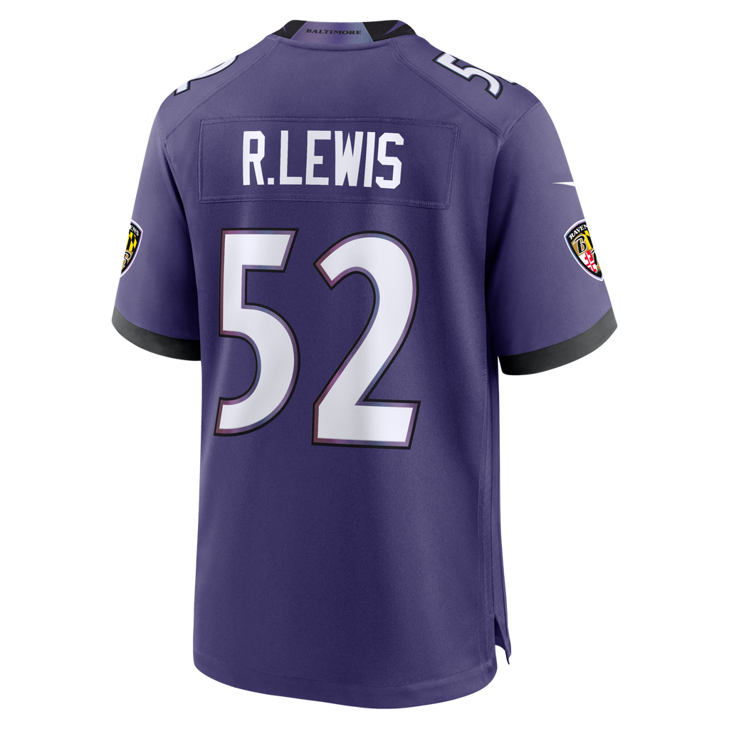 Baltimore Ravens Ray Lewis Purple Team Retired Player Game Jersey