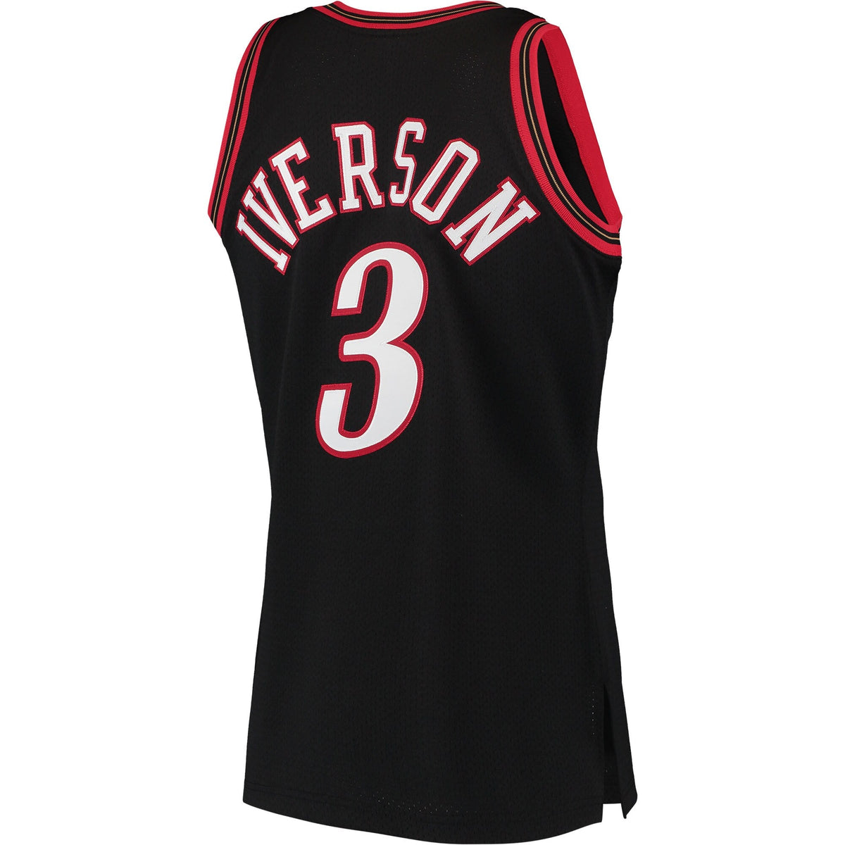 Allen Iverson Black Philadelphia 76ers 1997 Hardwood Classics Authentic Jersey