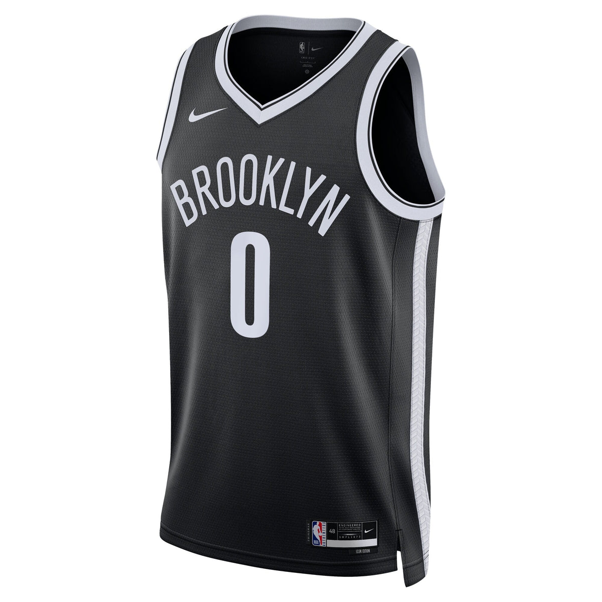Brooklyn Nets Icon Swingman Jersey - Black - Mikel Brown Jr.