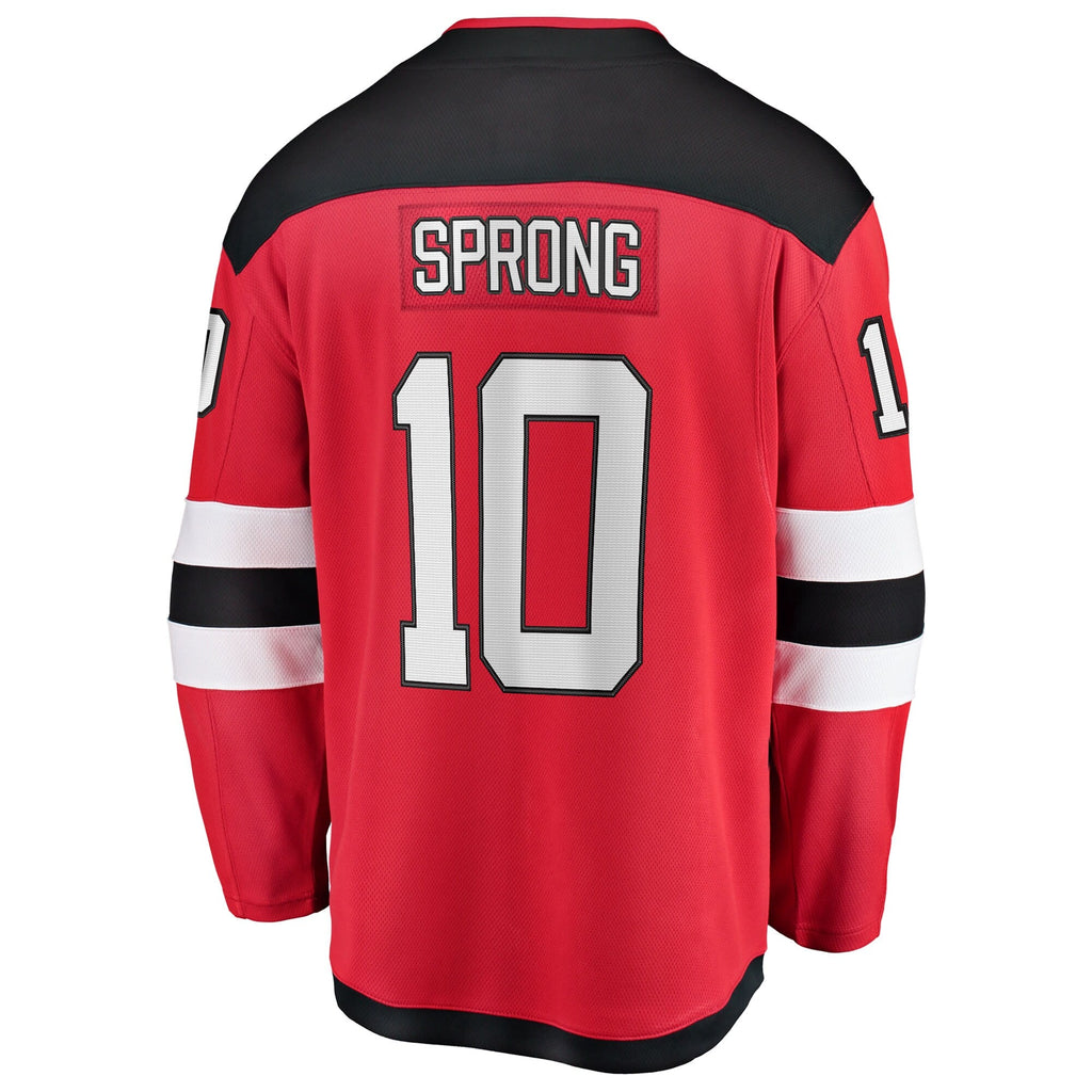New Jersey Devils Daniel Sprong Red Home Breakaway Jersey
