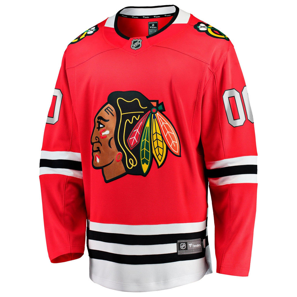 Chicago Blackhawks Red Home Breakaway Custom Jersey