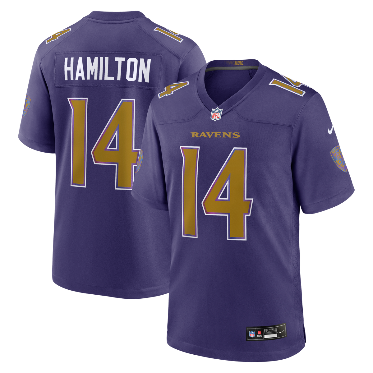 Baltimore Ravens Kyle Hamilton Purple Alternate Game Jersey