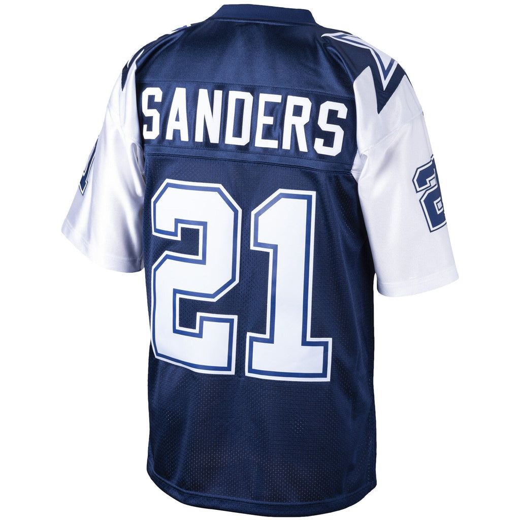Dallas Cowboys Deion Sanders Navy Big & Tall 1995 Retired Player Replica Jersey