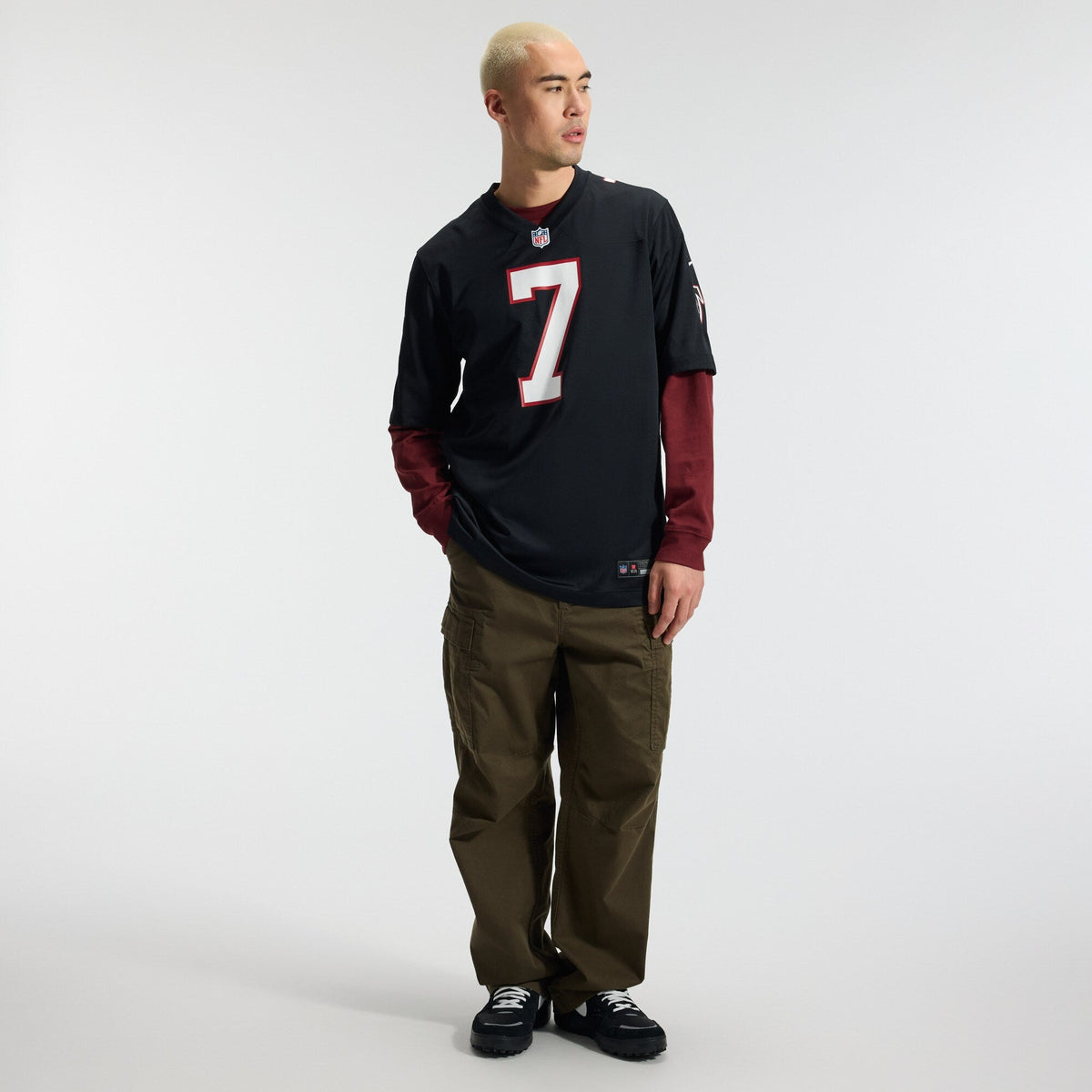 Atlanta Falcons Bijan Robinson Black Throwback Game Jersey