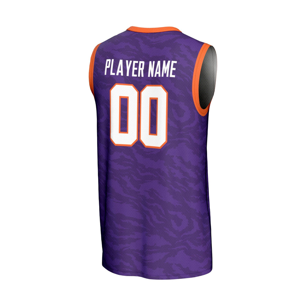 Clemson Tigers NIL Pick-A-Player Basketball Lightweight Jersey - Purple
