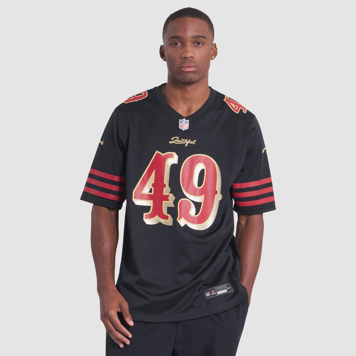 San Francisco 49ers The Faithful Black 2025 Rivalries Collection Game Jersey