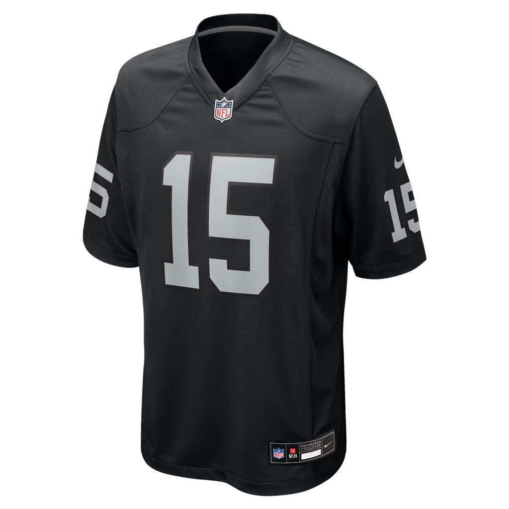 Las Vegas Raiders Fernando Mendoza Black 2026 NFL Draft First Round Pick No. 1 Team Game Jersey