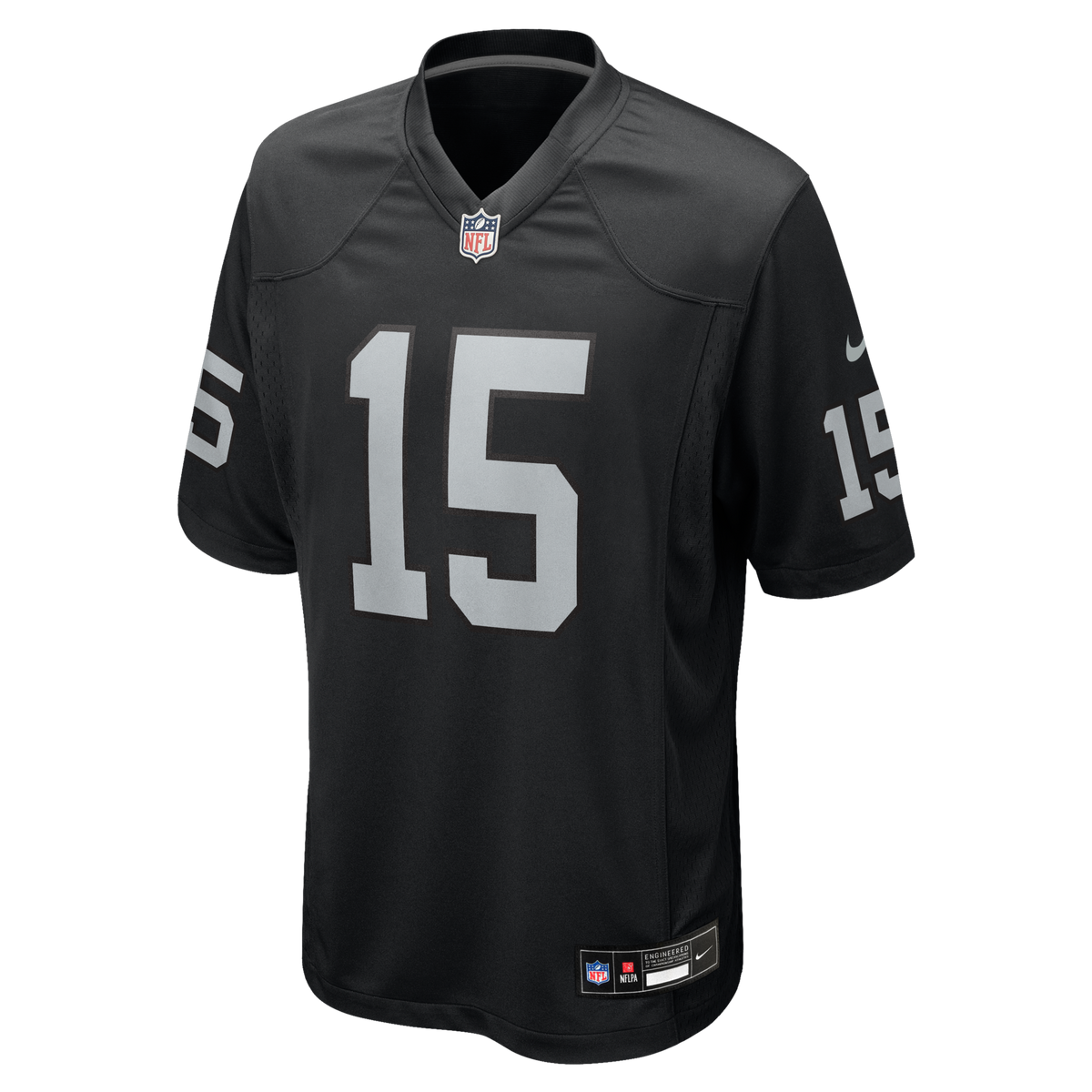 Las Vegas Raiders Fernando Mendoza Black 2026 NFL Draft First Round Pick No. 1 Team Game Jersey