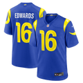Los Angeles Rams Tru Edwards Royal Team Game Jersey