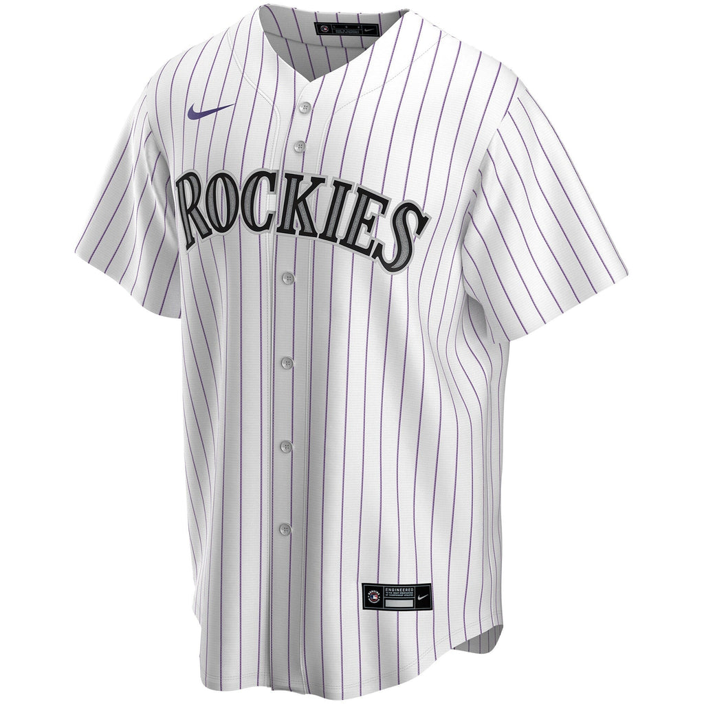 Colorado Rockies White Home Replica Custom Jersey