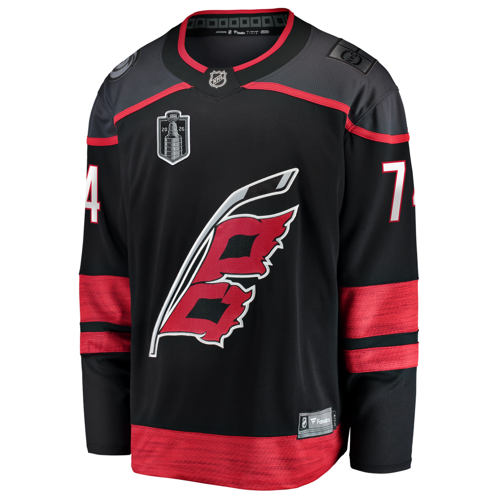 Carolina Hurricanes Jaccob Slavin Black 2026 Stanley Cup Final Home Breakaway Jersey