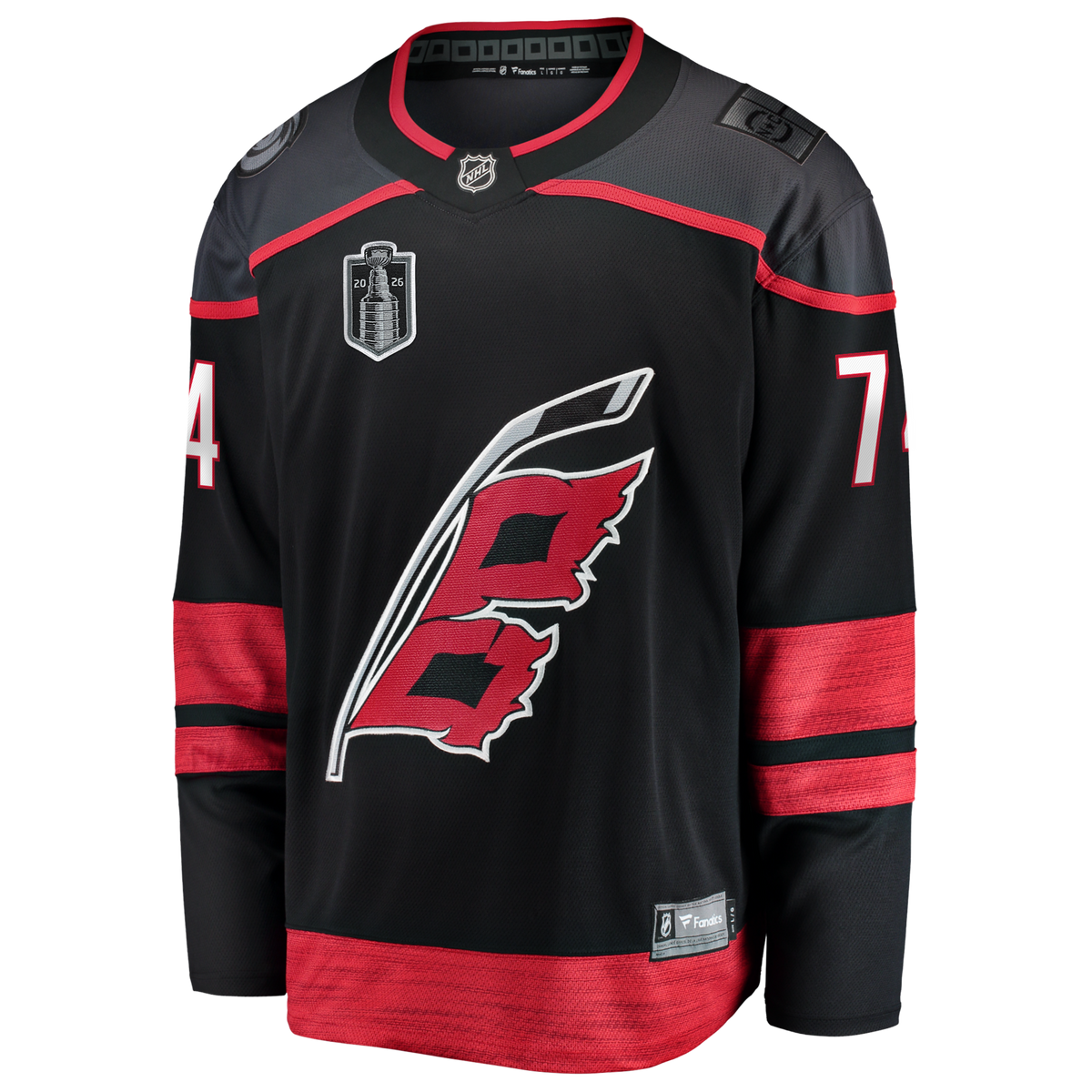Carolina Hurricanes Jaccob Slavin Black 2026 Stanley Cup Final Home Breakaway Jersey