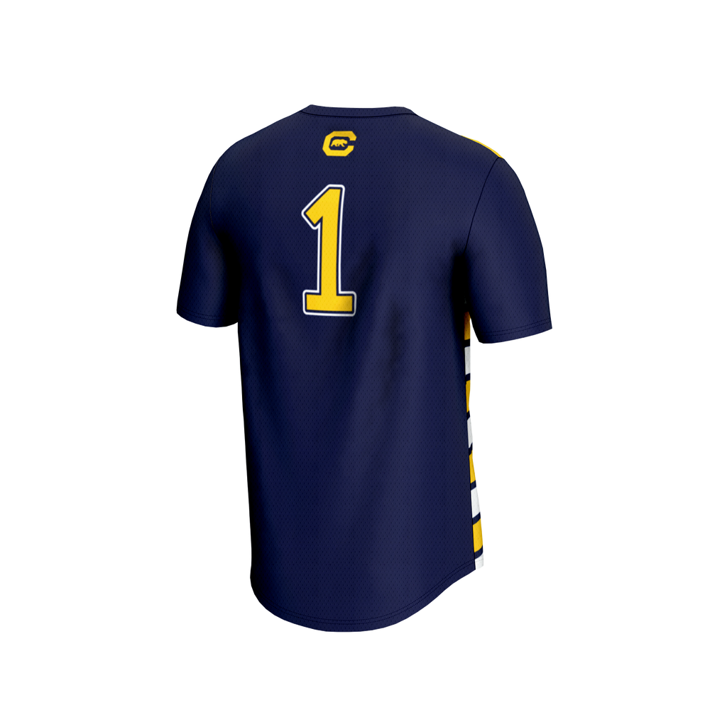 #1 Cal Bears Lightweight Soccer Fashion Jersey - Navy