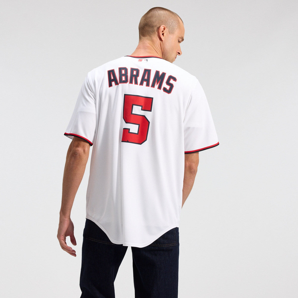Washington Nationals CJ Abrams White Home Replica Jersey