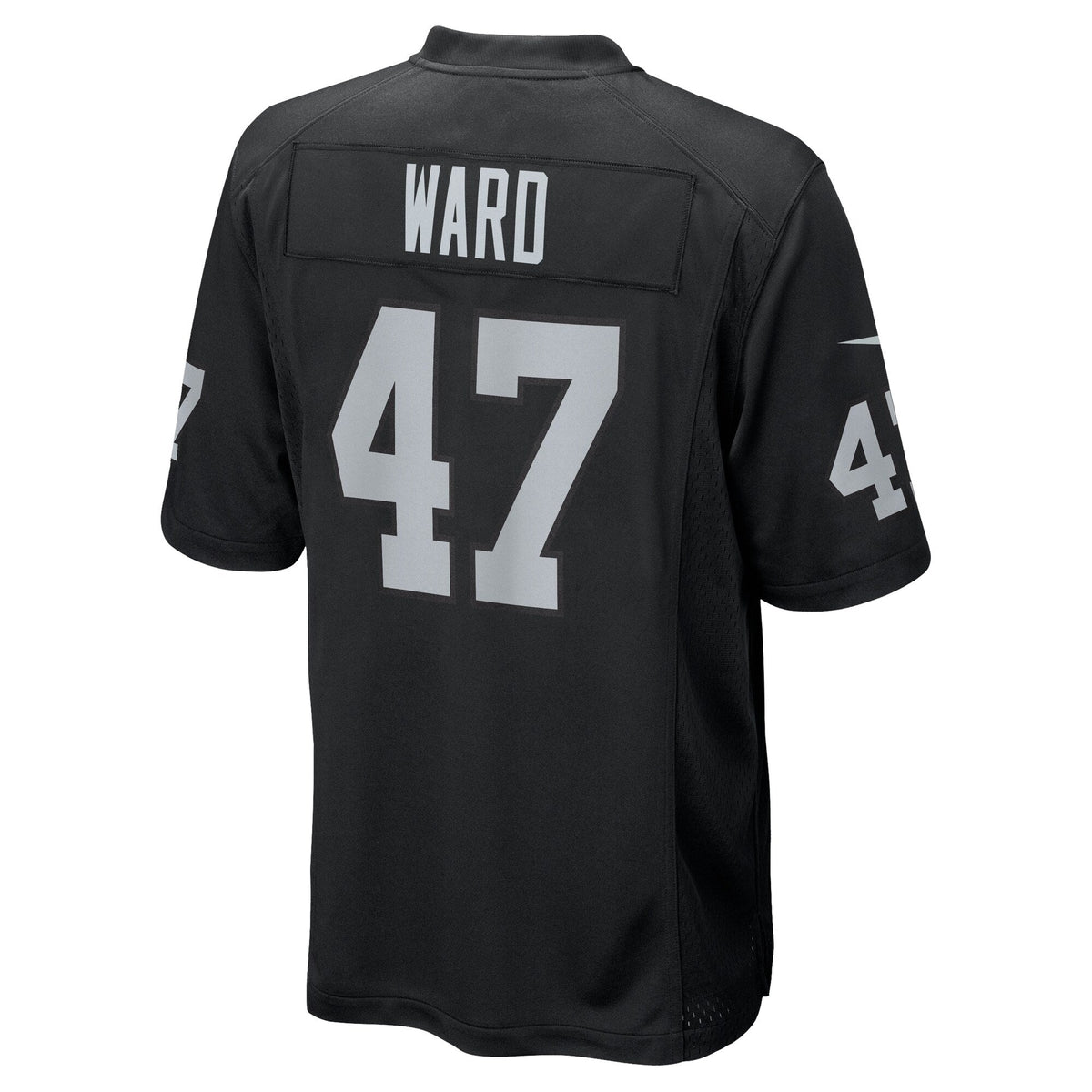 Las Vegas Raiders Alex Ward Black Team Game Jersey
