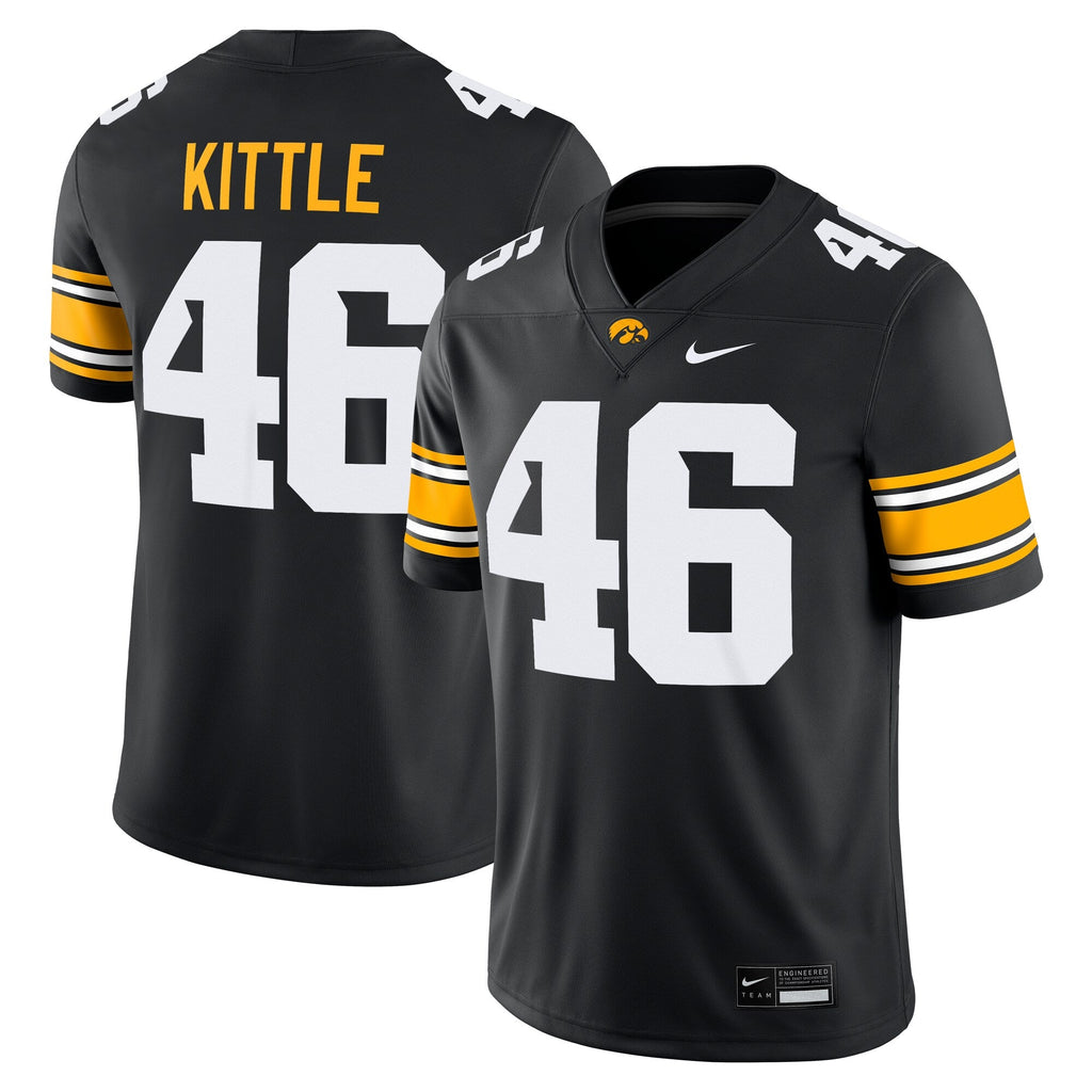 George Kittle #46 Iowa Hawkeyes Alumni Player Game Jersey - Black