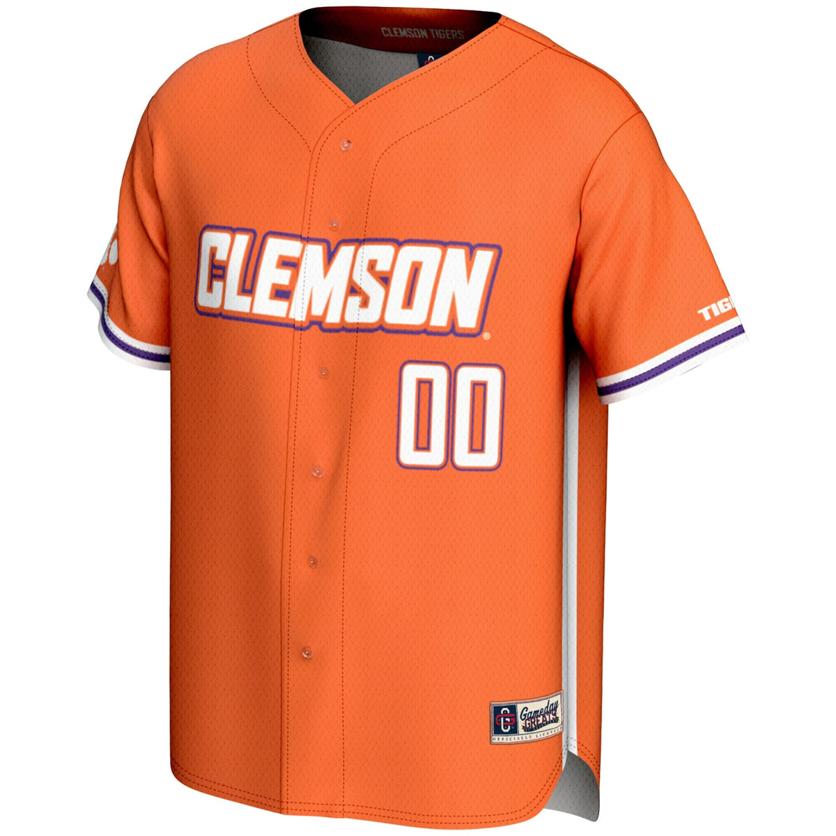 Clemson Tigers NIL Pick-A-Player Lightweight Baseball Jersey - Orange