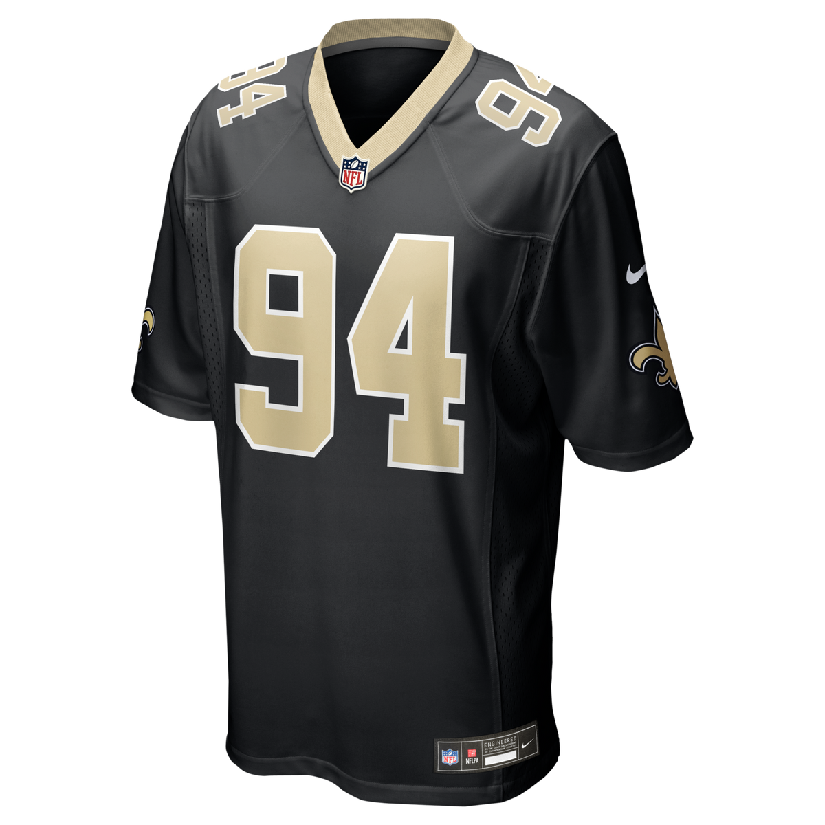 New Orleans Saints Cameron Jordan Black Team Game Jersey