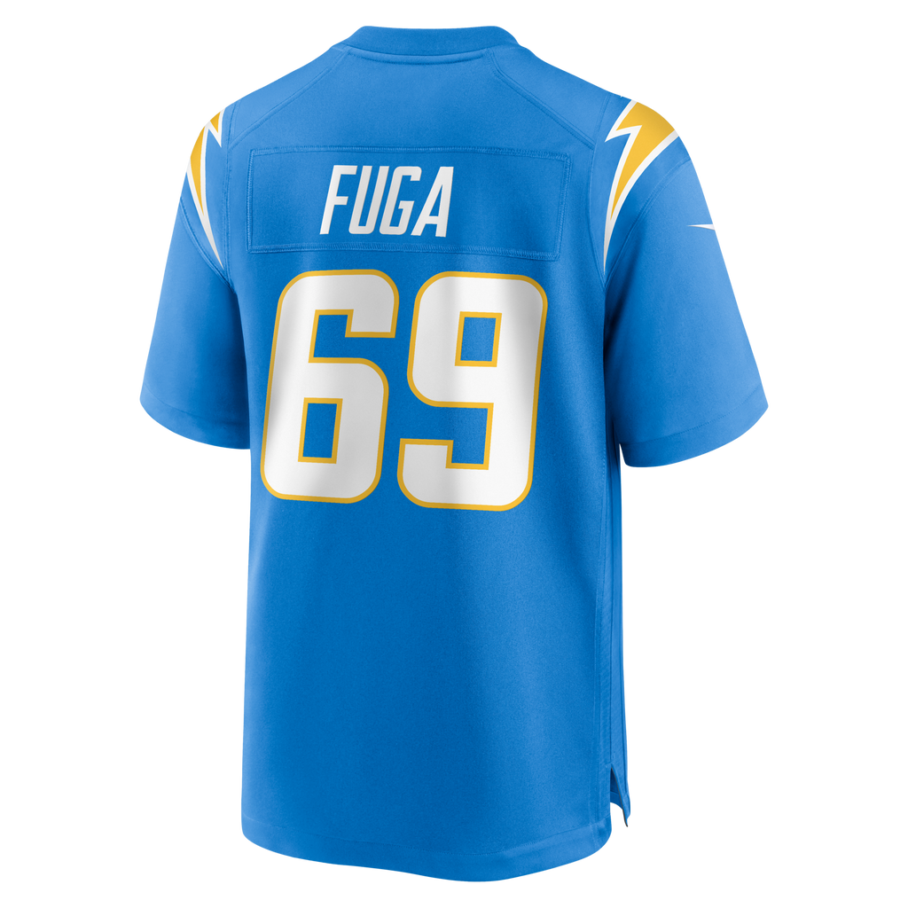 Los Angeles Chargers Josh Fuga Powder Blue Team Game Jersey