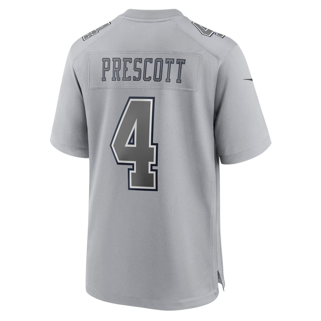 Dallas Cowboys Dak Prescott Gray Atmosphere Fashion Game Jersey