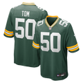 Green Bay Packers Zach Tom Green Game Player Jersey