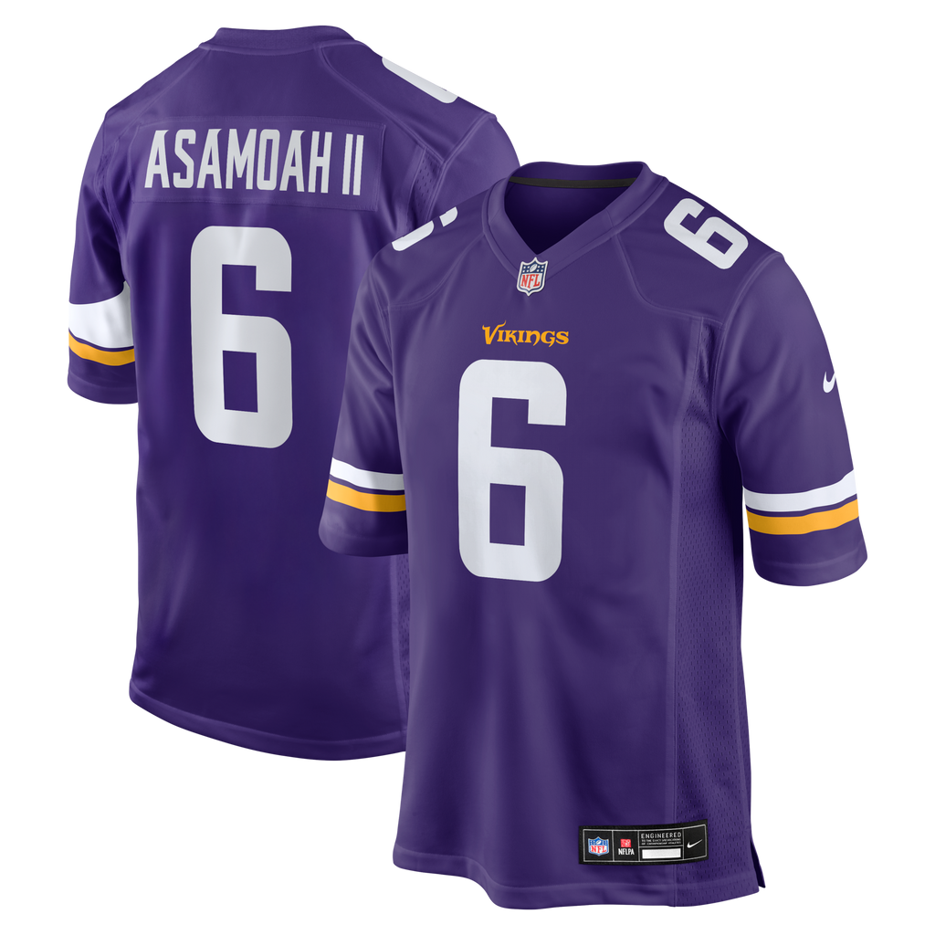Minnesota Vikings Brian Asamoah II Purple Game Jersey