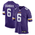 Minnesota Vikings Brian Asamoah II Purple Game Jersey