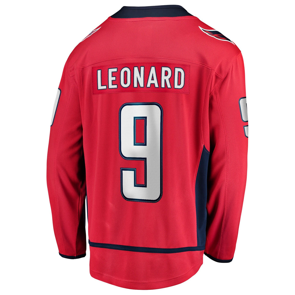 Washington Capitals Ryan Leonard Red Home Breakaway Jersey
