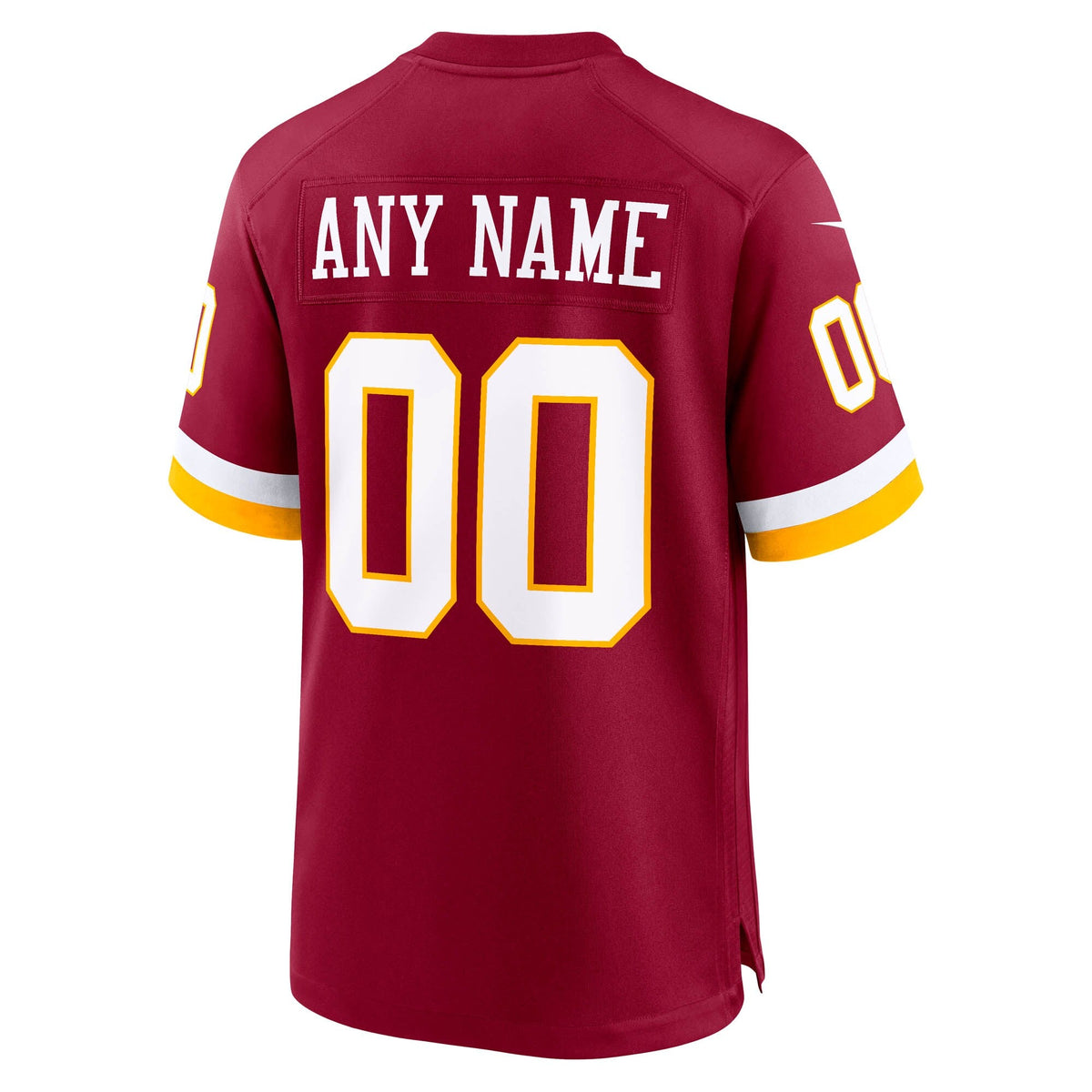 Washington Commanders Burgundy Custom Game Jersey
