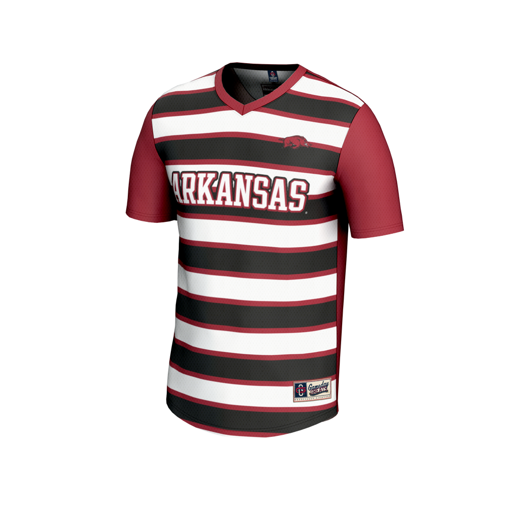 #1 Arkansas Razorbacks Lightweight Soccer Fashion Jersey - Cardinal