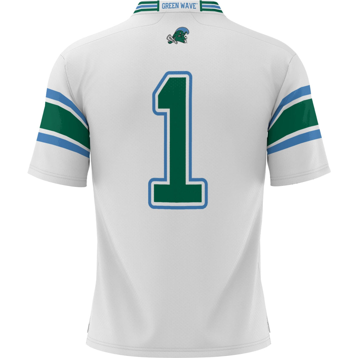 #1 Tulane Green Wave Football Jersey - White