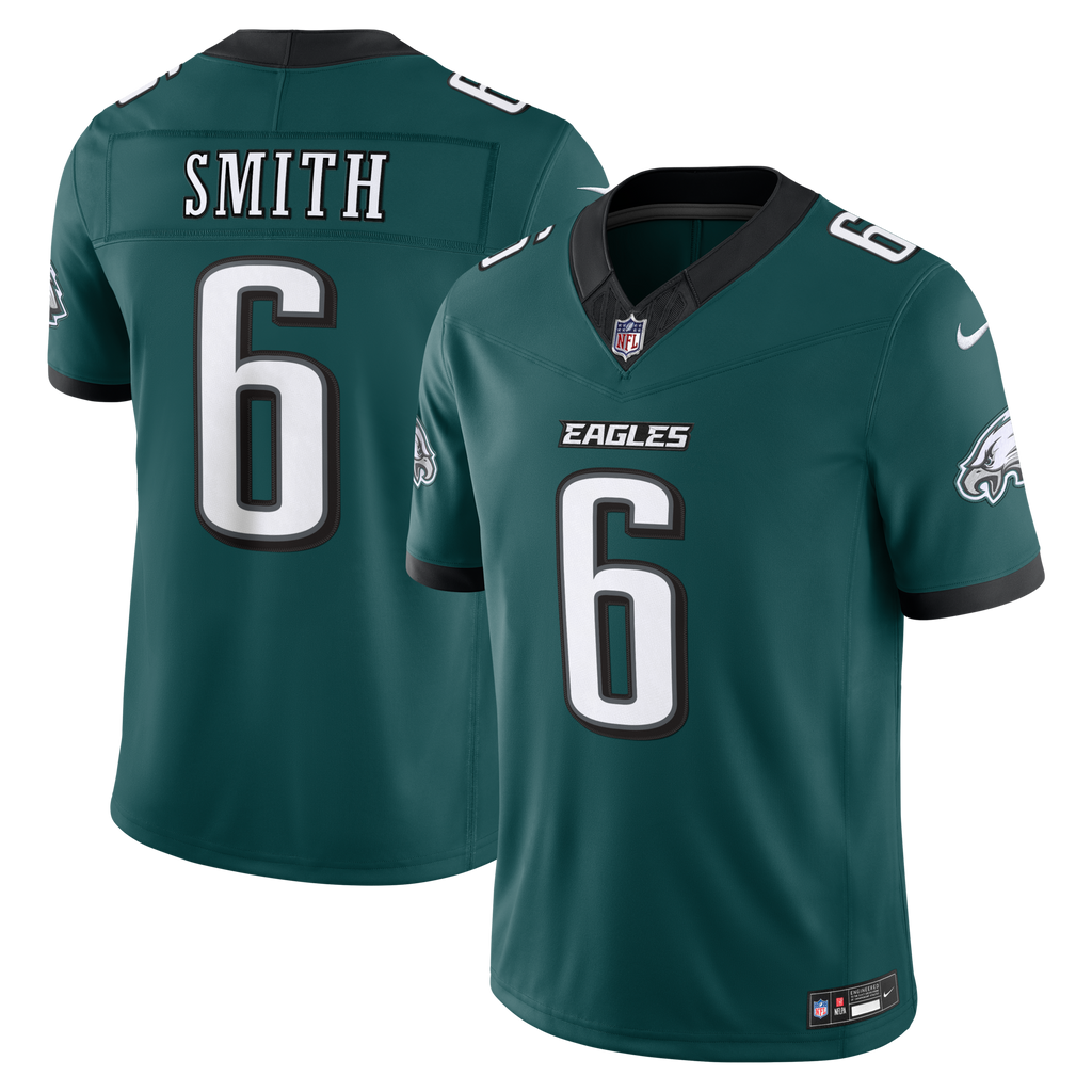 Philadelphia Eagles DeVonta Smith Midnight Green Team Vapor F.U.S.E. Stitched Limited Jersey