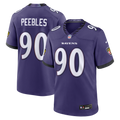Baltimore Ravens Aeneas Peebles Purple Team Game Jersey