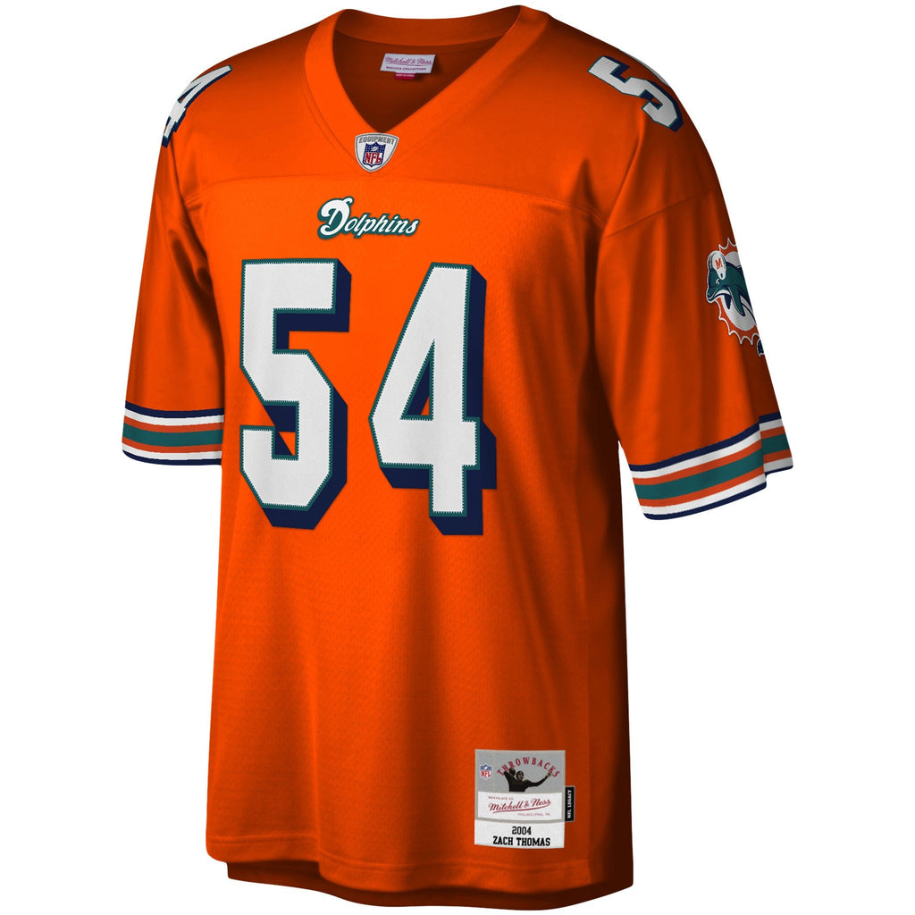 Miami Dolphins Zach Thomas Orange Legacy Replica Jersey