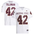 Pat Tillman #42 White Arizona State Sun Devils Away Icon Premier Football Jersey