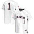 #1 Illinois Fighting Illini Lightweight Baseball Jersey - White
