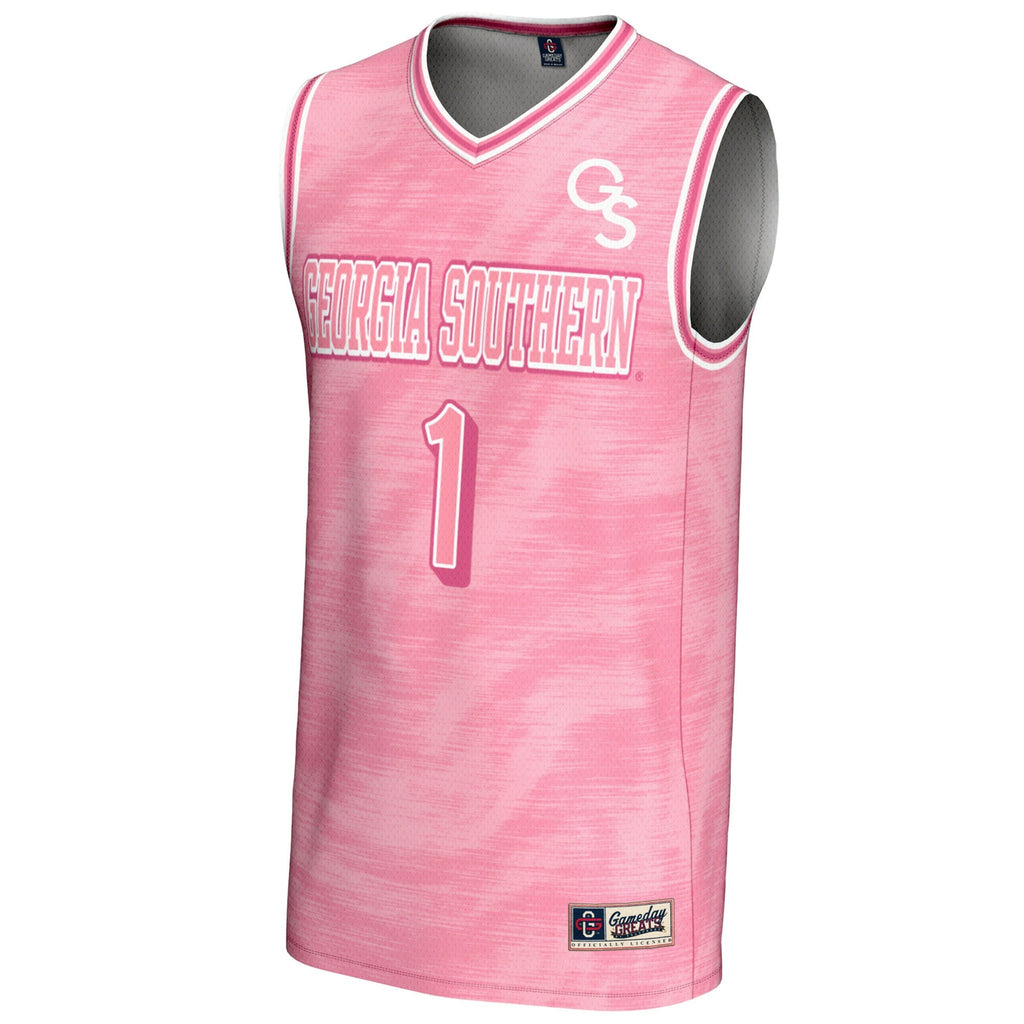 #1 Georgia Southern Eagles Lightweight Basketball Fashion Jersey - Pink