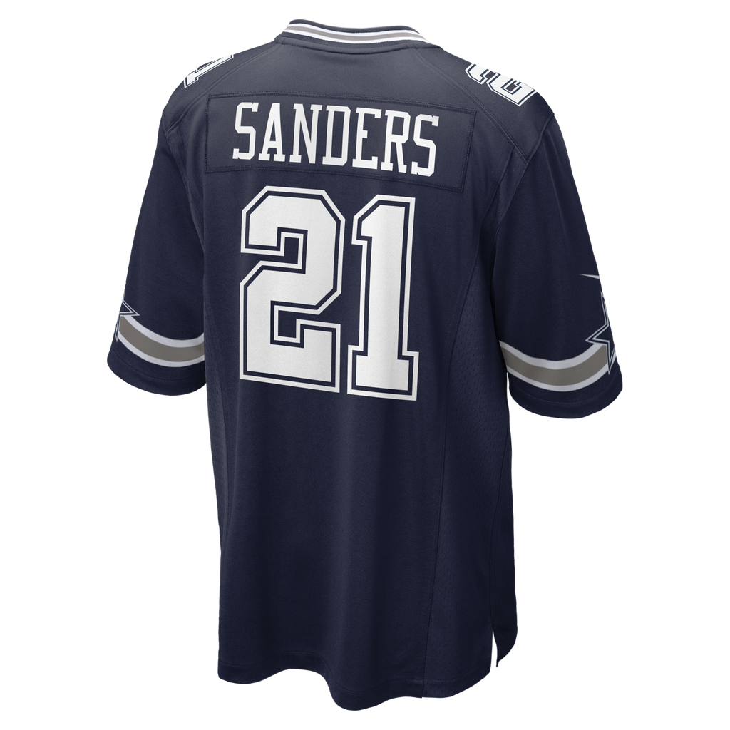 Dallas Cowboys Deion Sanders Navy Team Retired Player Game Jersey
