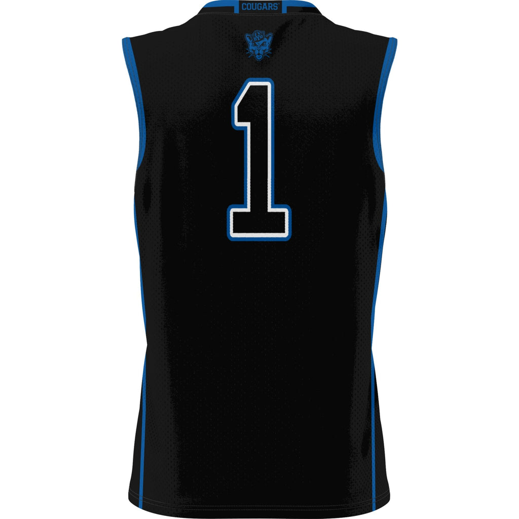 Male #1 Black BYU Cougars Lightweight Basketball Jersey