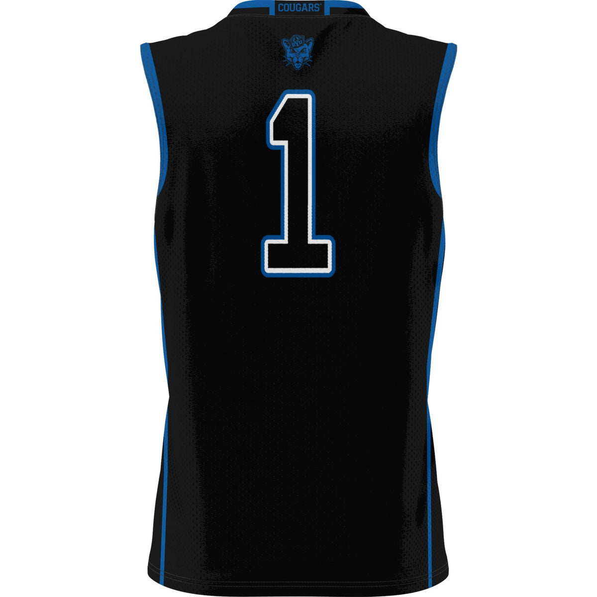 Male #1 Black BYU Cougars Lightweight Basketball Jersey