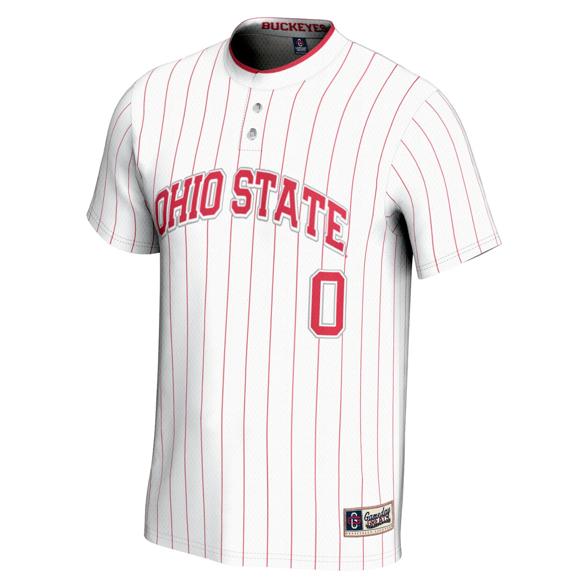 #0 Ohio State Buckeyes Lightweight Softball Jersey - White