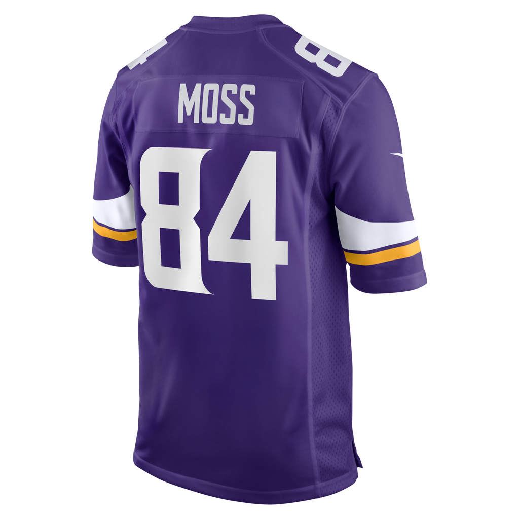 Minnesota Vikings Randy Moss Purple Game Retired Player Jersey