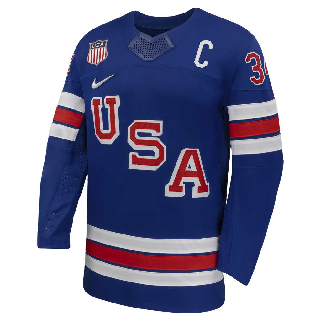 Auston Matthews Royal US Hockey 2026 Home Replica Jersey