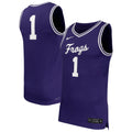 #1 TCU Horned Frogs Replica Basketball Jersey - Purple