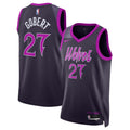 Minnesota Timberwolves 2025/26 City Edition Swingman Jersey - Black - Rudy Gobert