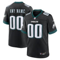 Philadelphia Eagles Black Alternate Custom Game Jersey